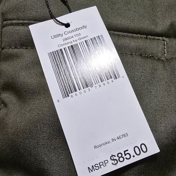 Vera Bradley Olive Climbing Ivy Green Crossbody Bag - Picture 2 of 2